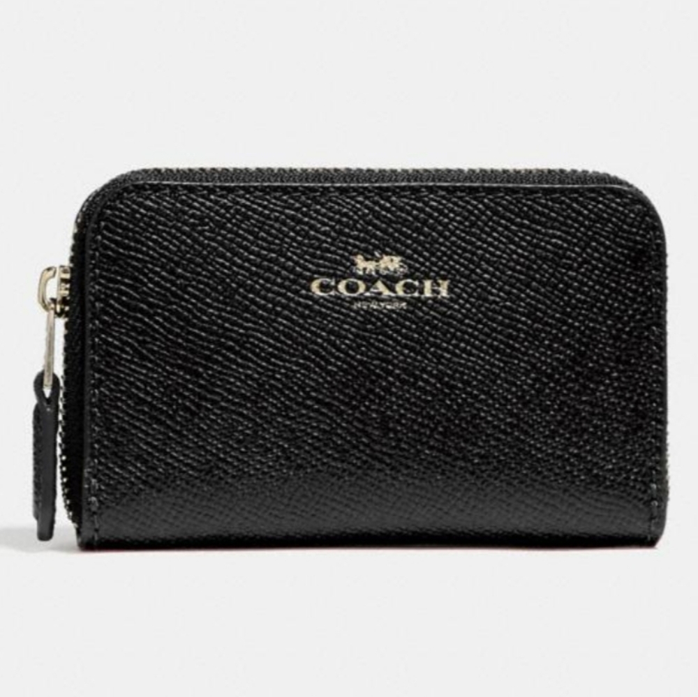 Coach coin purse black small